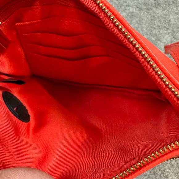 Safe Keeper Coral Red Wristlet Wallet Purse - Picture 5 of 8